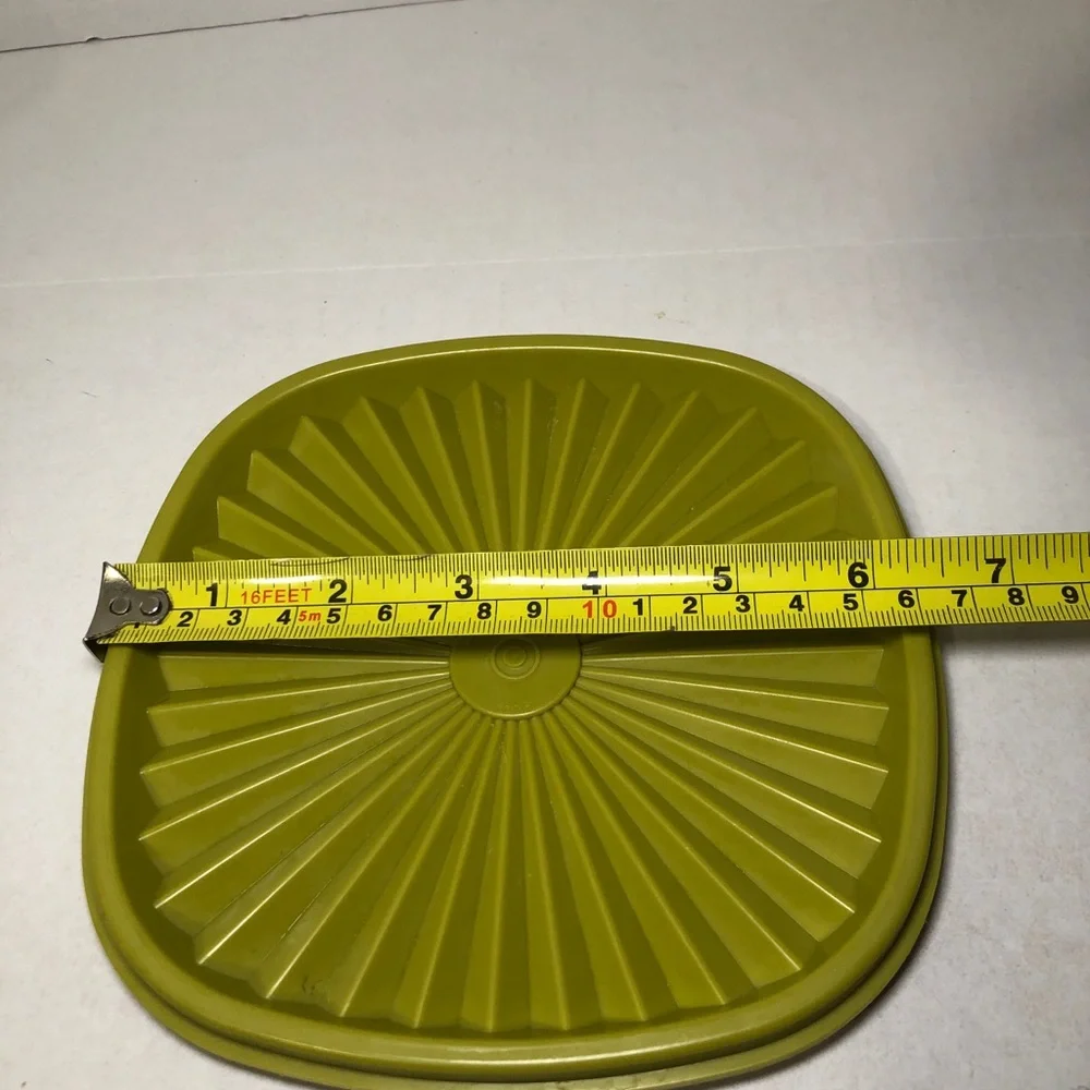 Vintage Tupperware Servalier Replacement Square Olive Green Lid Seal #841-19